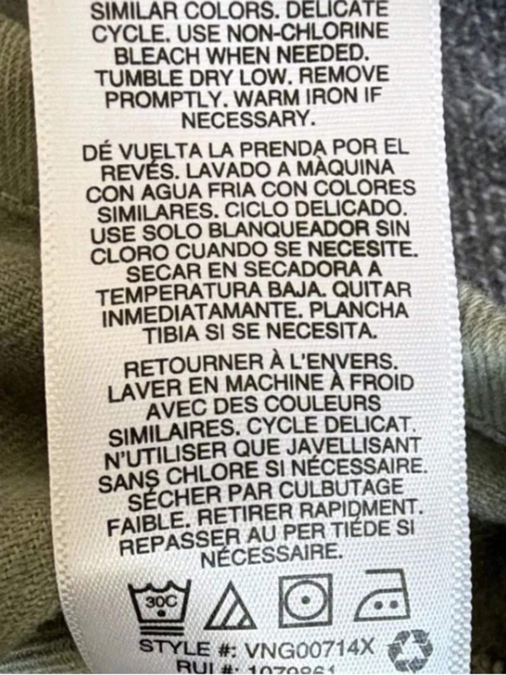 Curve Jean Olive Green Button-Up Shirt Jacket S Minimalist, Preppy, Streetwear - Picture 8 of 8